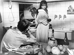Em festa com Cardinale e Pasolini